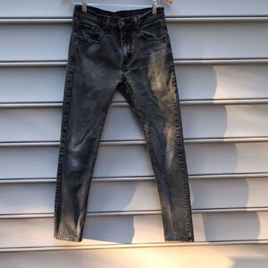 28 x 29.5 Washed Black Levi's 512 Jeans